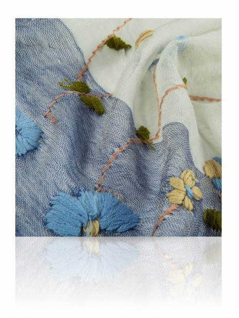 Палантин Женский ZW.EMB/TAU.BLUE